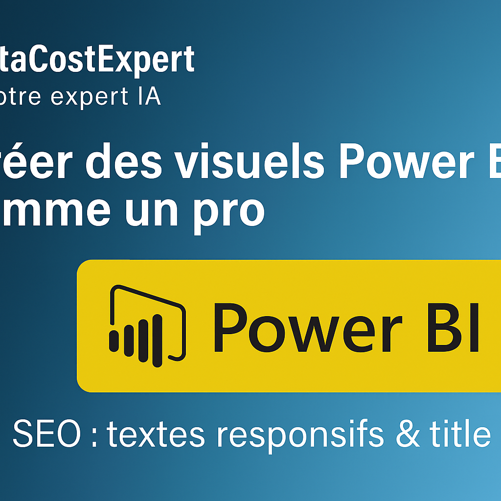 Créer des visuels Power BI comme un pro avec DataCostExpert, votre expert IA et visualisation Power BI